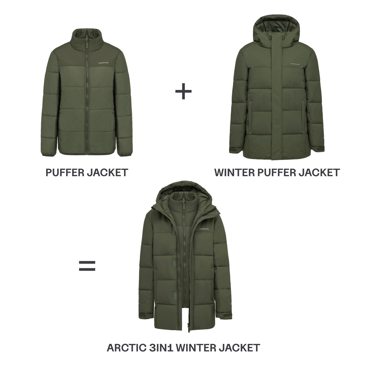 Arctic 3in1 Winter Jacket Sandstone