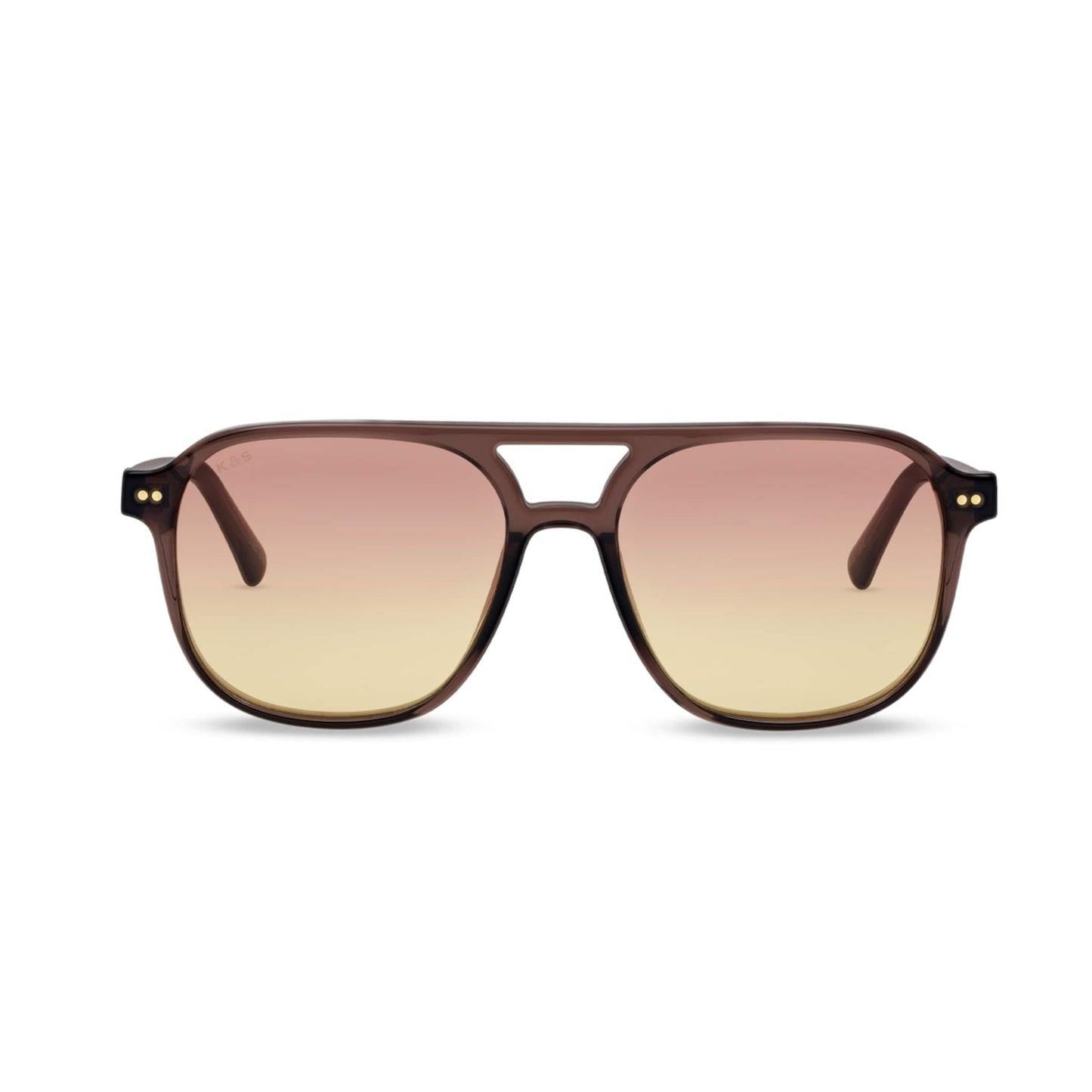 Zurich Oversize Crystal Tortoise Brown