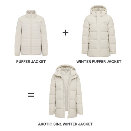 Arctic 3in1 Winter Jacket All Black