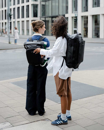 Lisbon Duffle Backpack Small All Black 