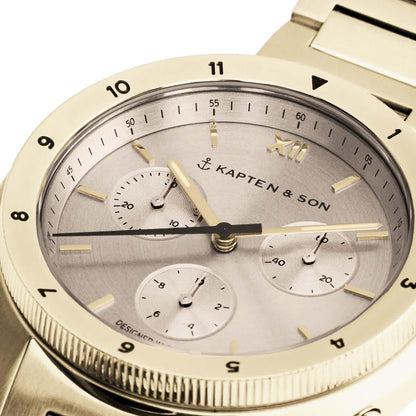 Rise Small Light Gold Cream Steel