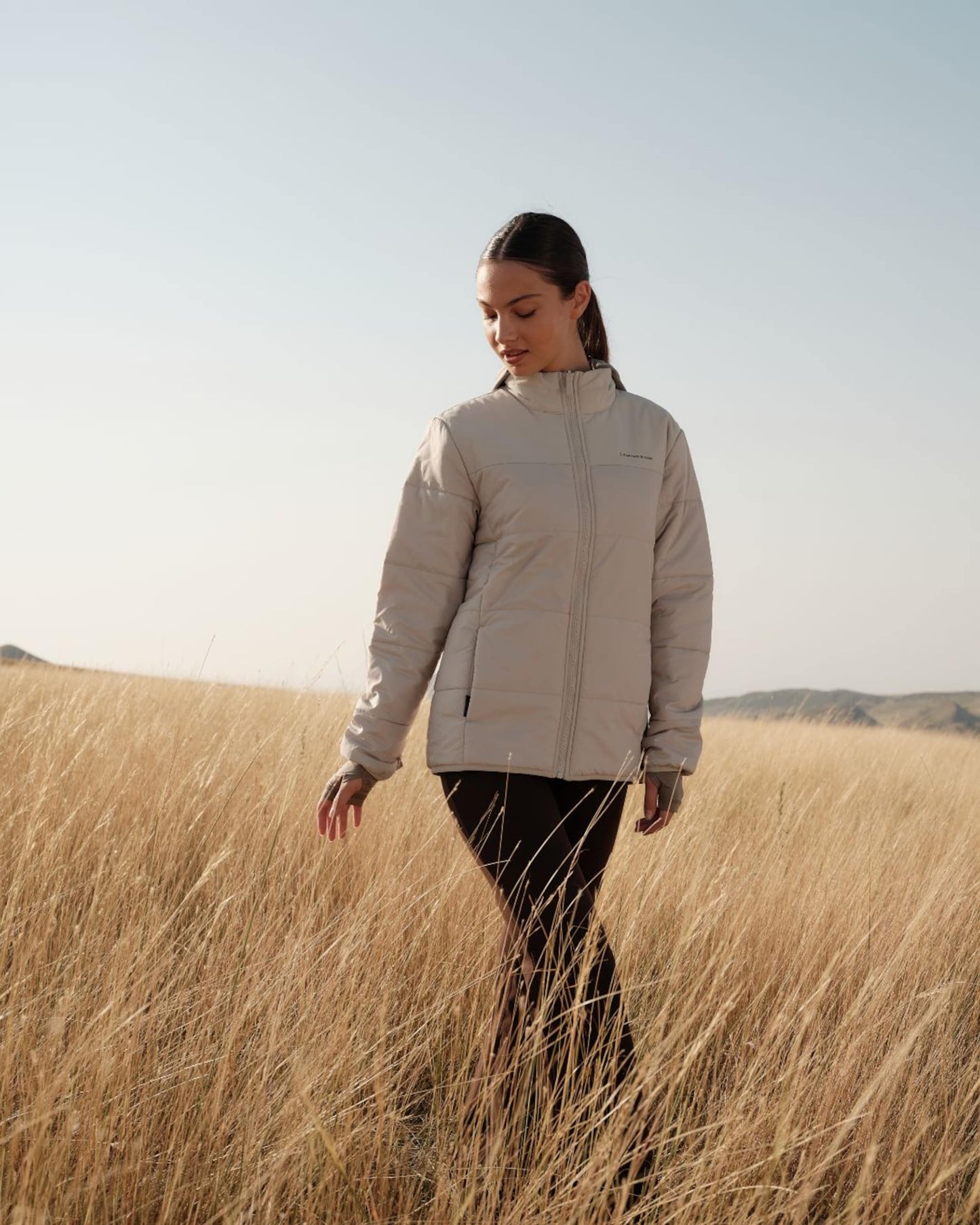 Puffer 3in1 Rain Jacket Taupe