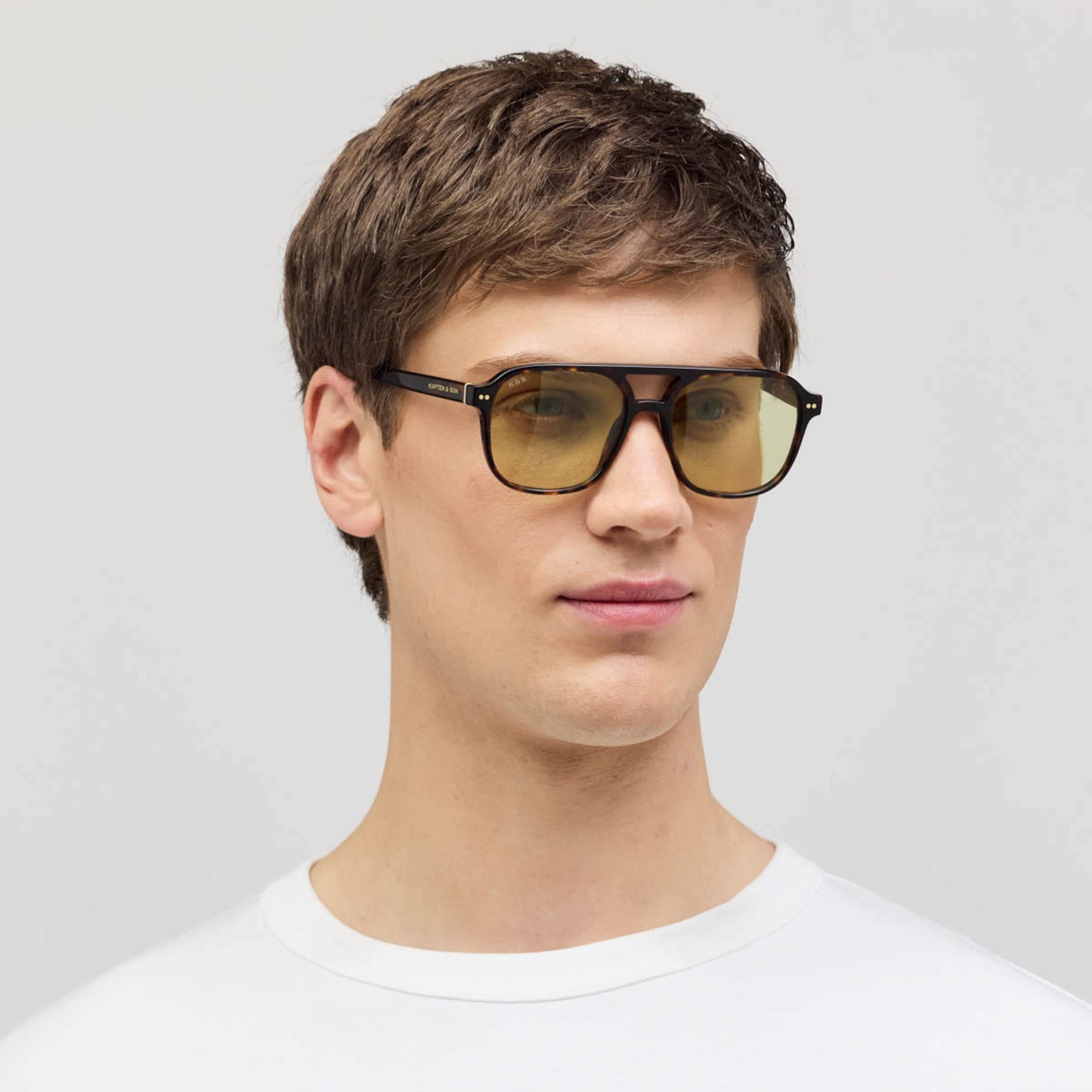 Zurich Oversize Small Transparent Hazel Light Brown