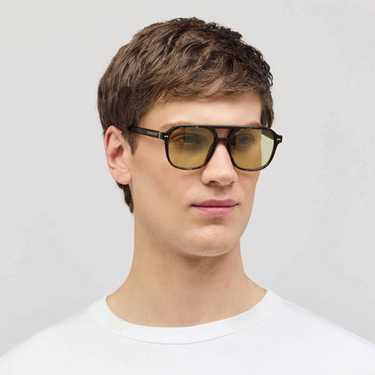 Zurich Oversize Transparent Hazel Light Brown