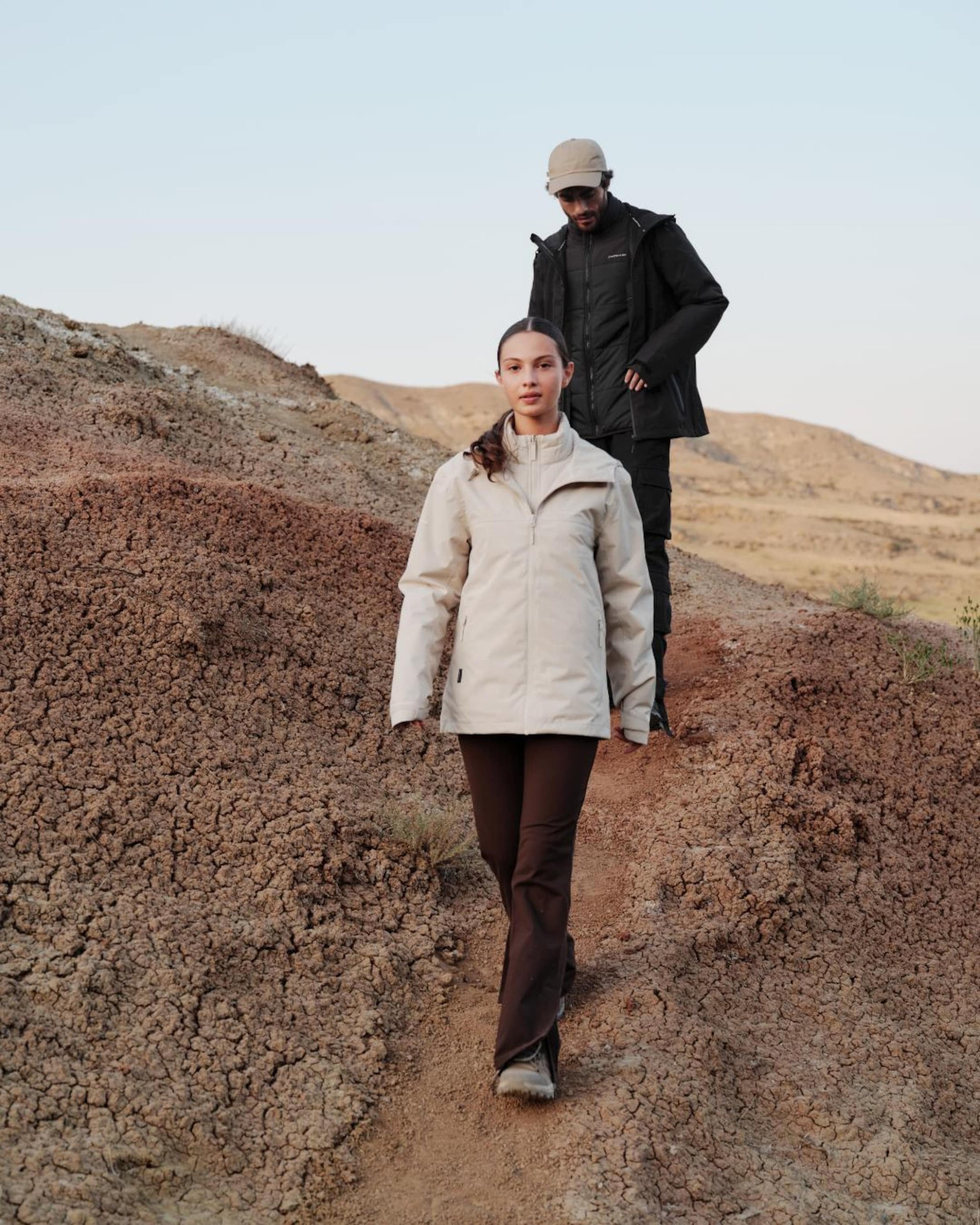Puffer 3in1 Rain Jacket Taupe