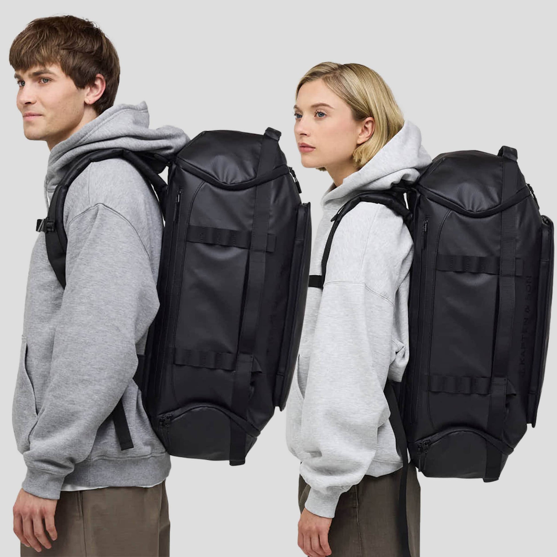 Lisbon Duffle Backpack Small All Black 