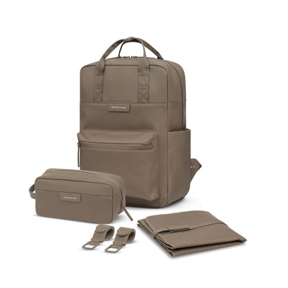 Bergen Pro Diaper Backpack Set Muted Rose