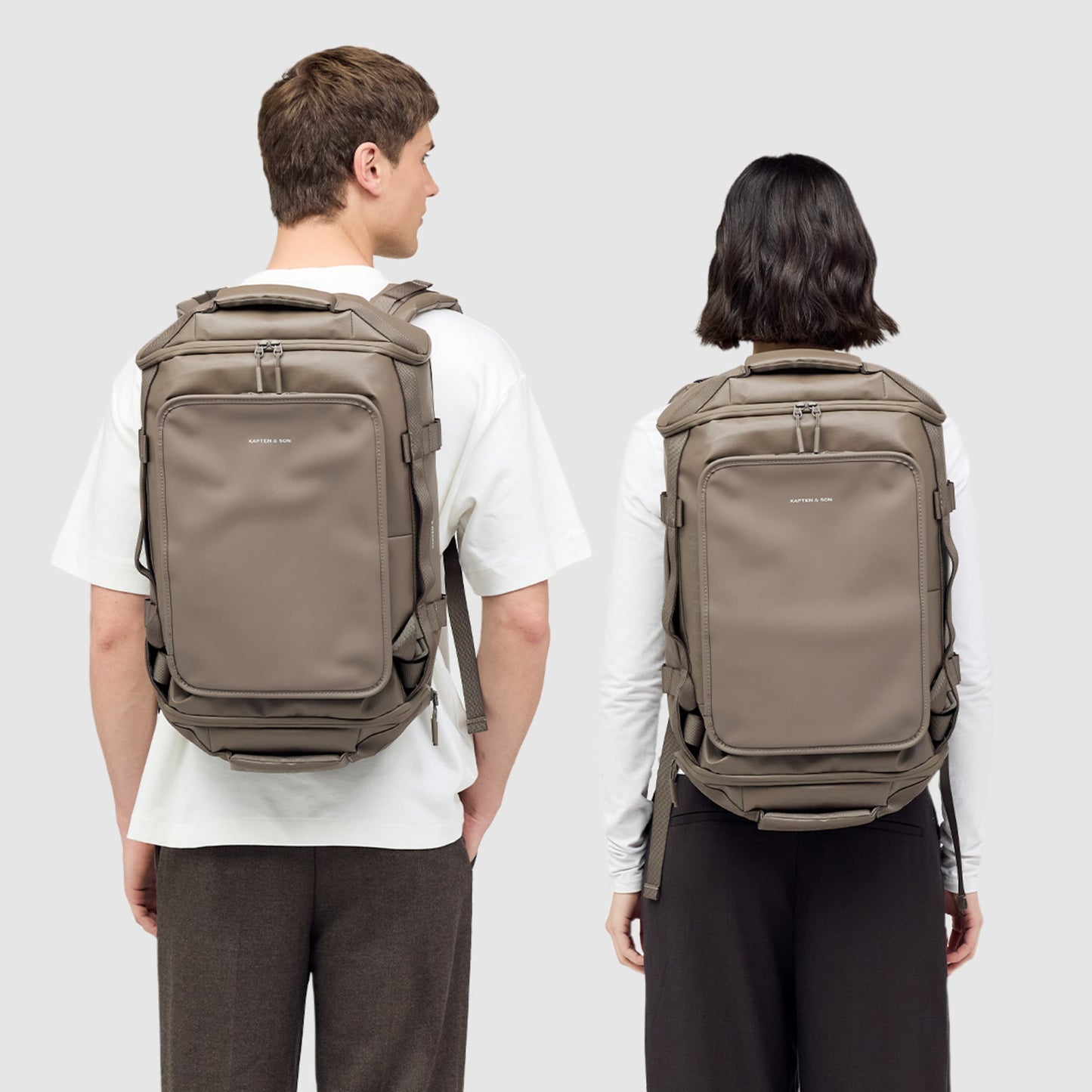 Lisbon Duffle Backpack Medium Sandstone