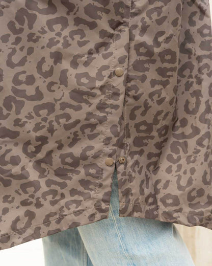 Rain Poncho Leo Dark Brown