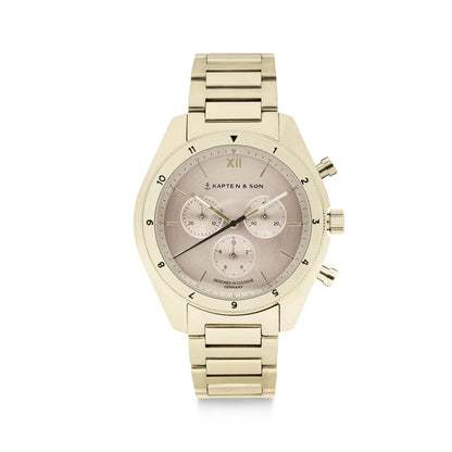 Rise Small Light Gold Cream Steel