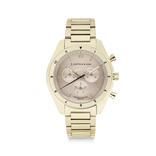 Rise Small Light Gold Cream Steel