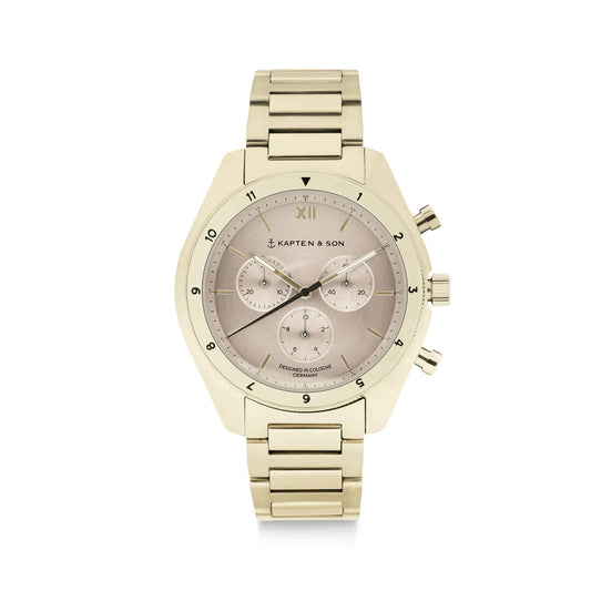 Rise Small Light Gold Cream Steel