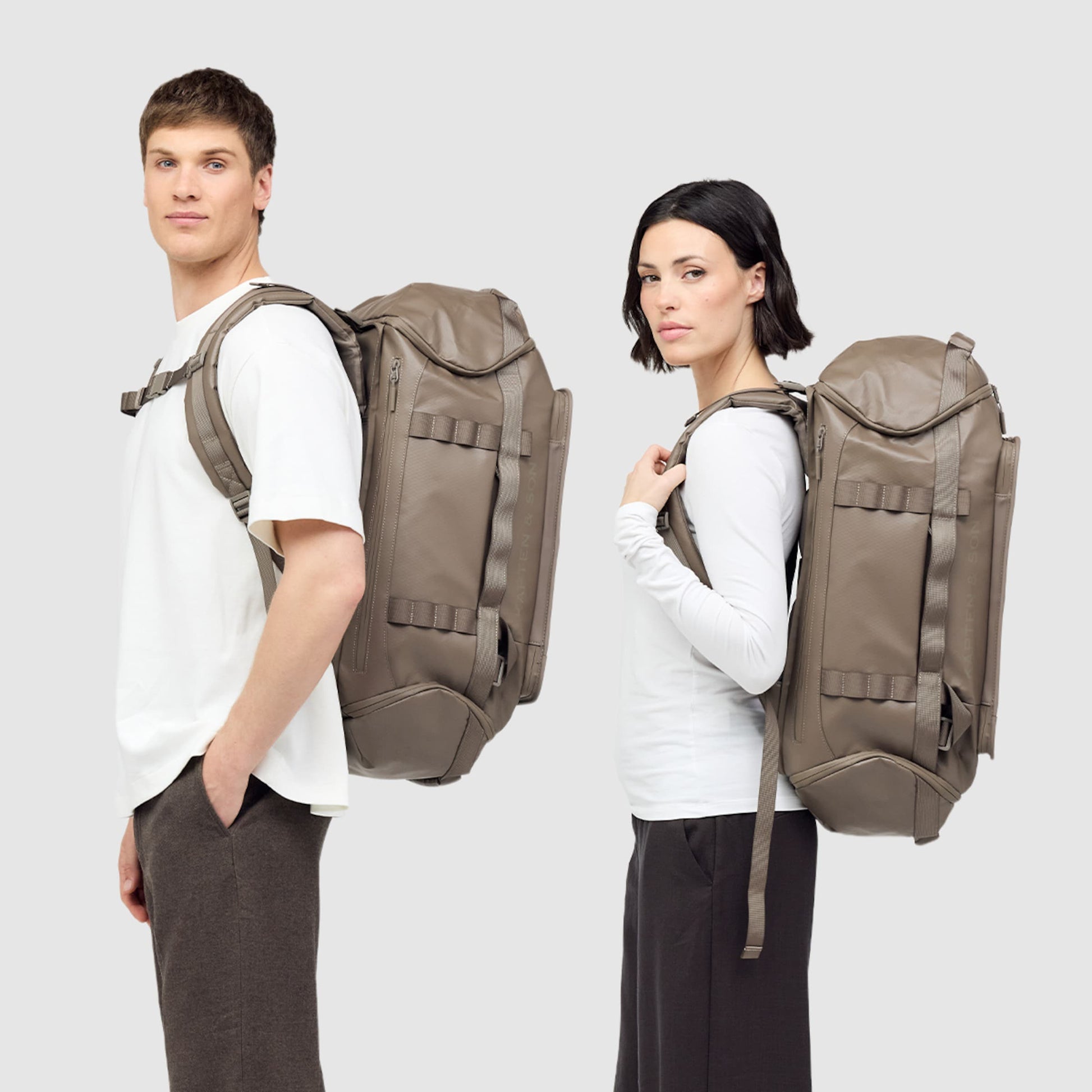 Lisbon Duffle Backpack Small All Black 