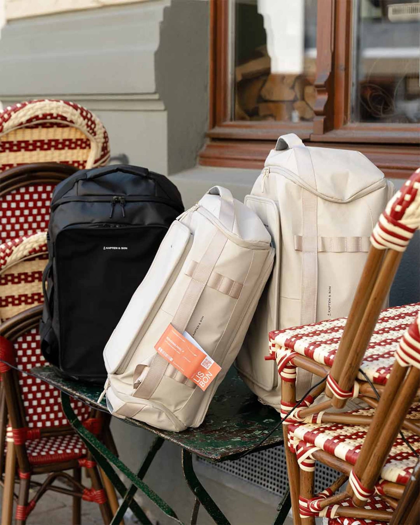 Lisbon Duffle Backpack Medium Sandstone