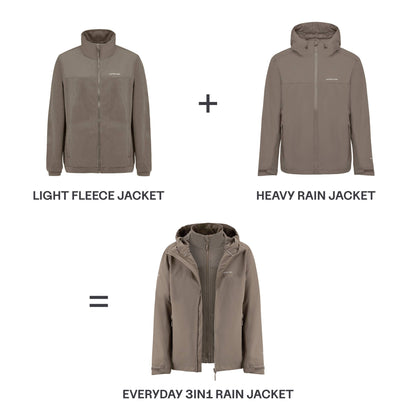 Everyday 3in1 Rain Jacket Sandstone