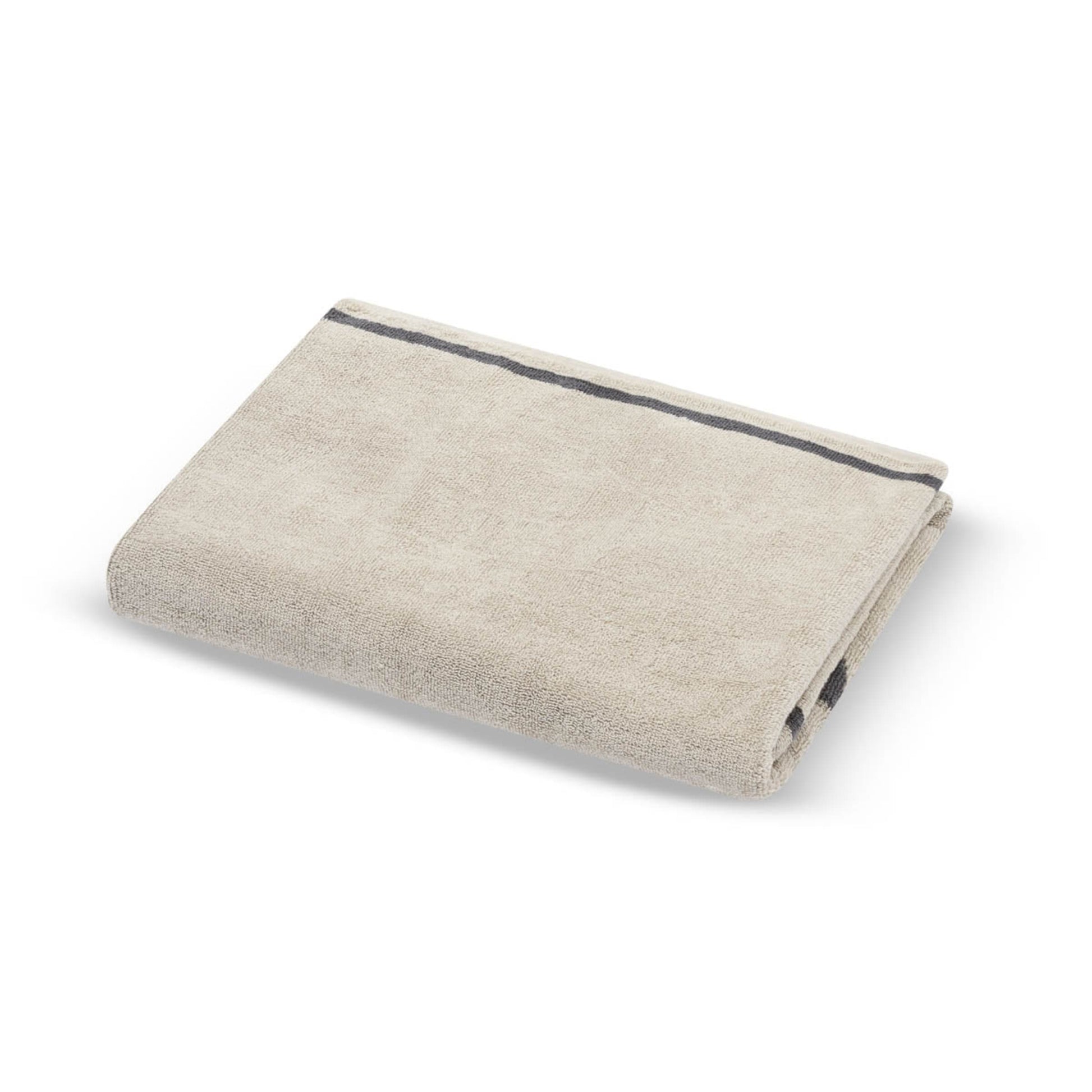 Towel Sand Black Stripe