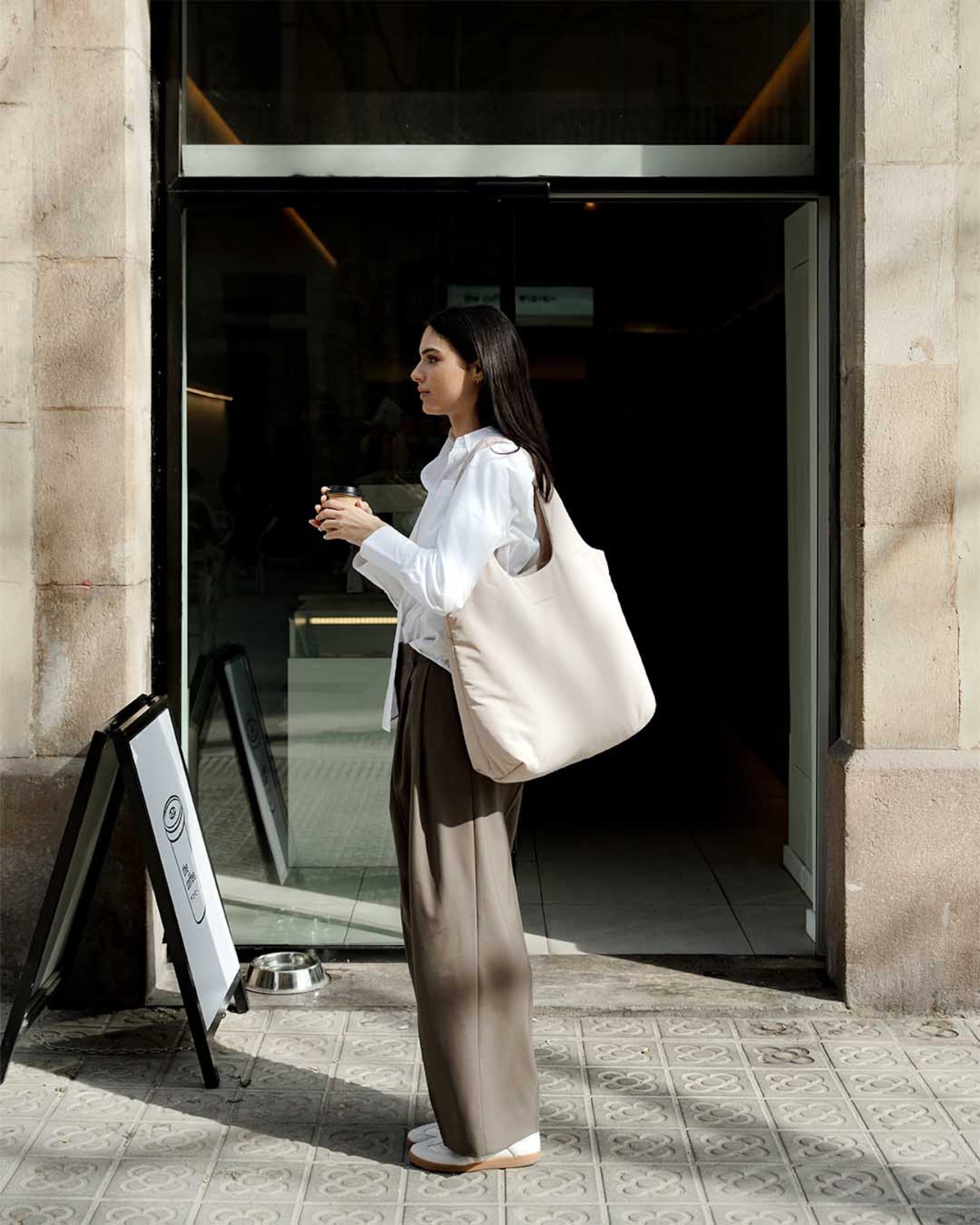 Skara Cloud Shopper Cord Dusty Khaki