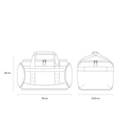 Lisbon Duffle Backpack Small All Black 