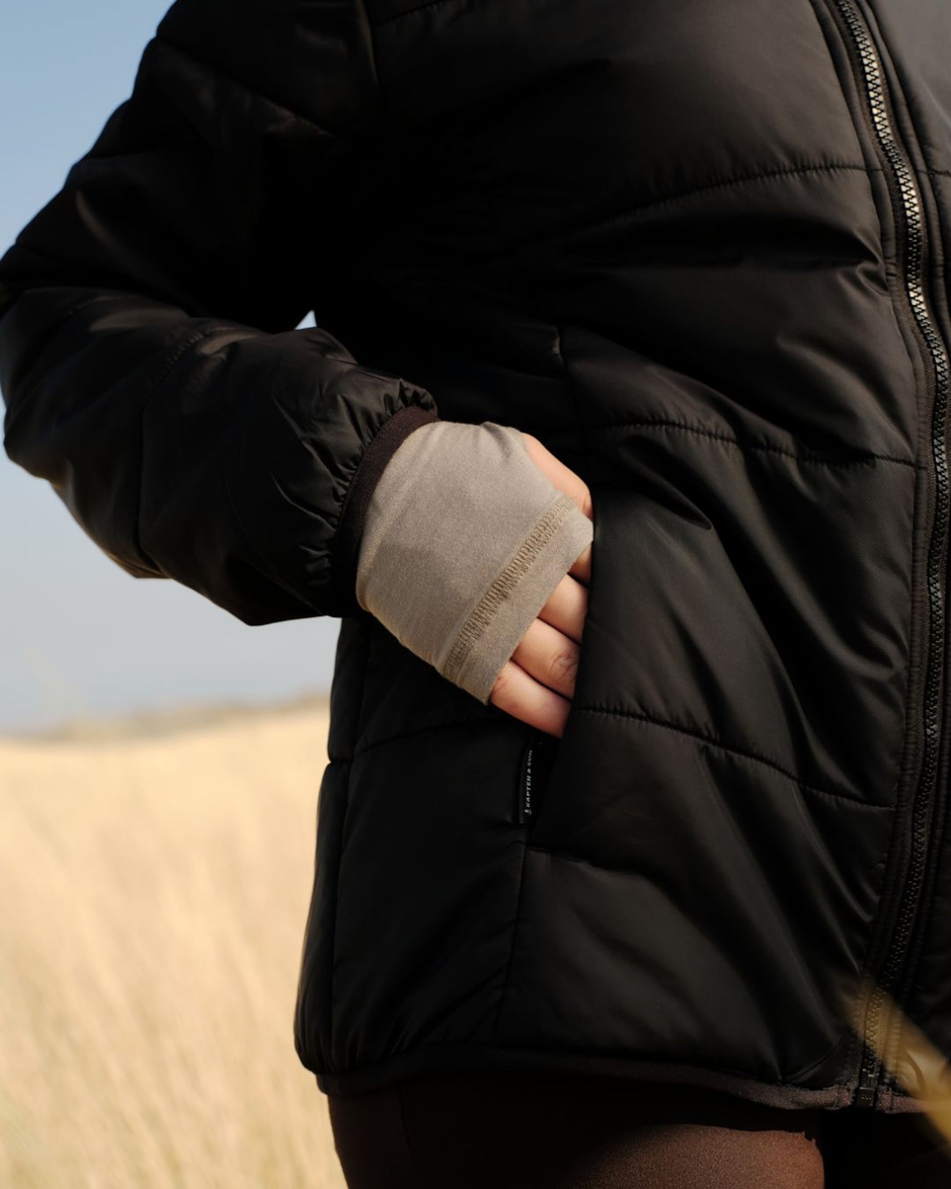 Puffer 3in1 Rain Jacket Taupe