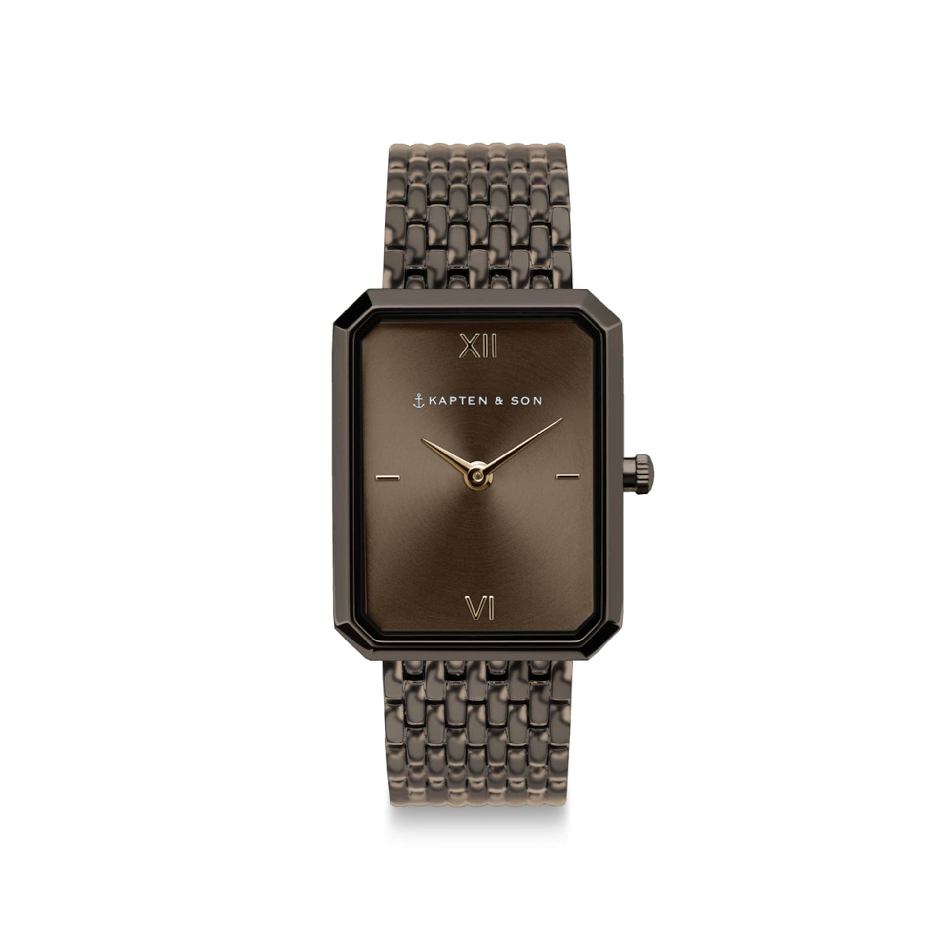 Grace Brown Woven Steel