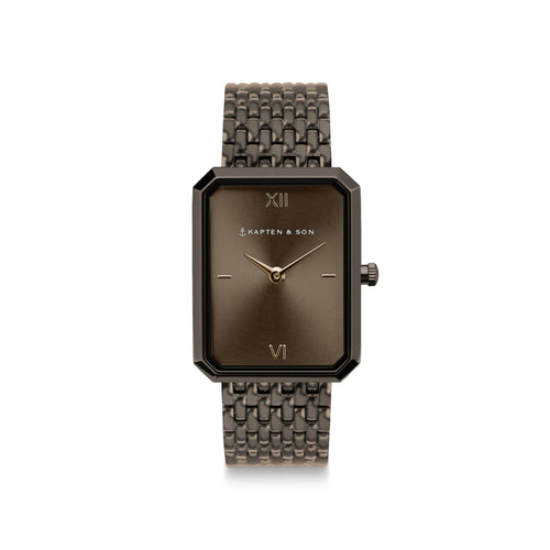 Grace Brown Woven Steel