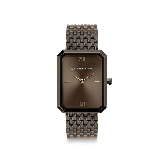 Grace Brown Woven Steel