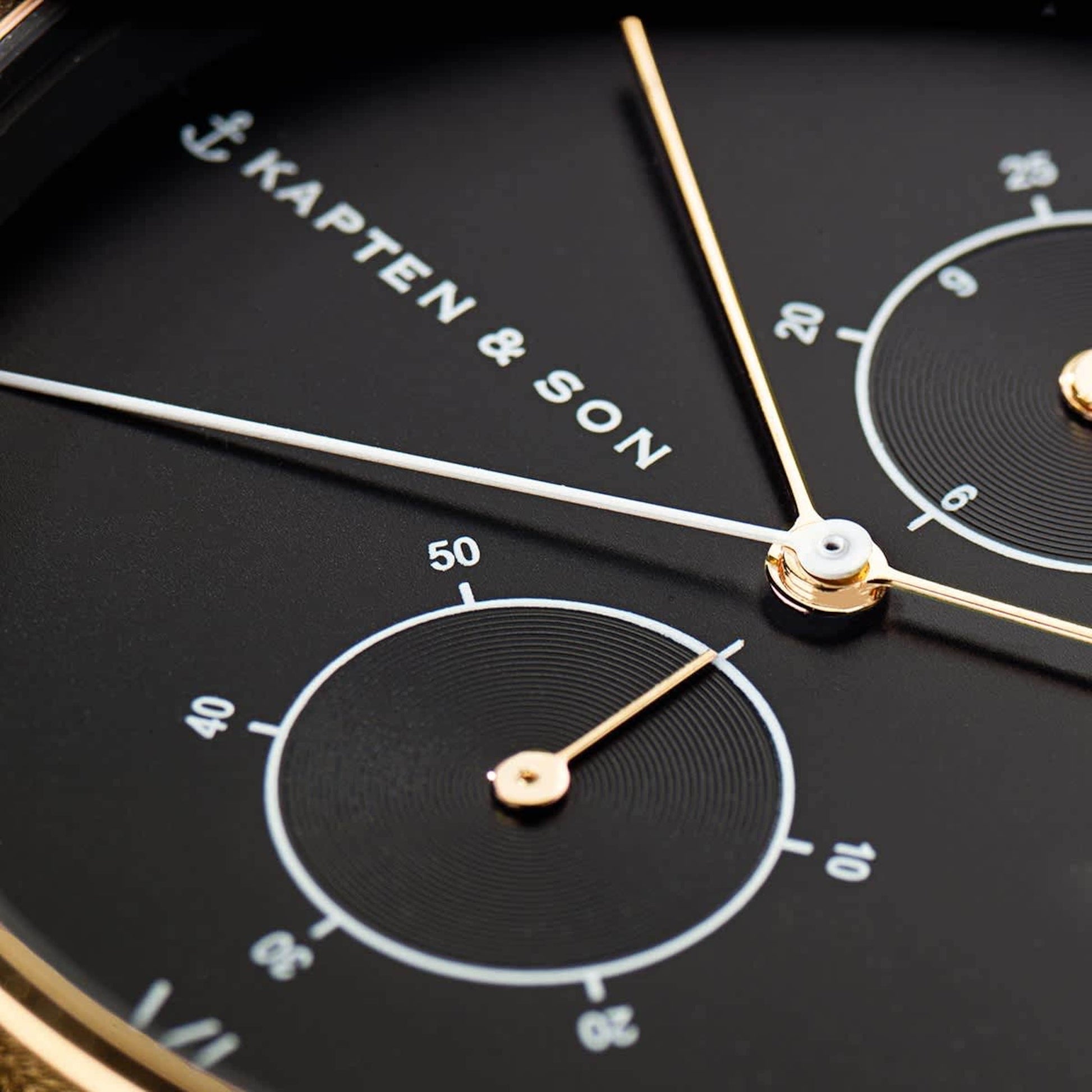 Chrono Small Gold Black Steel