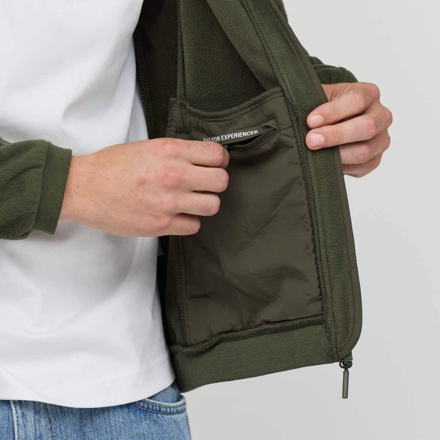 Light Fleece Jacket Sandstone