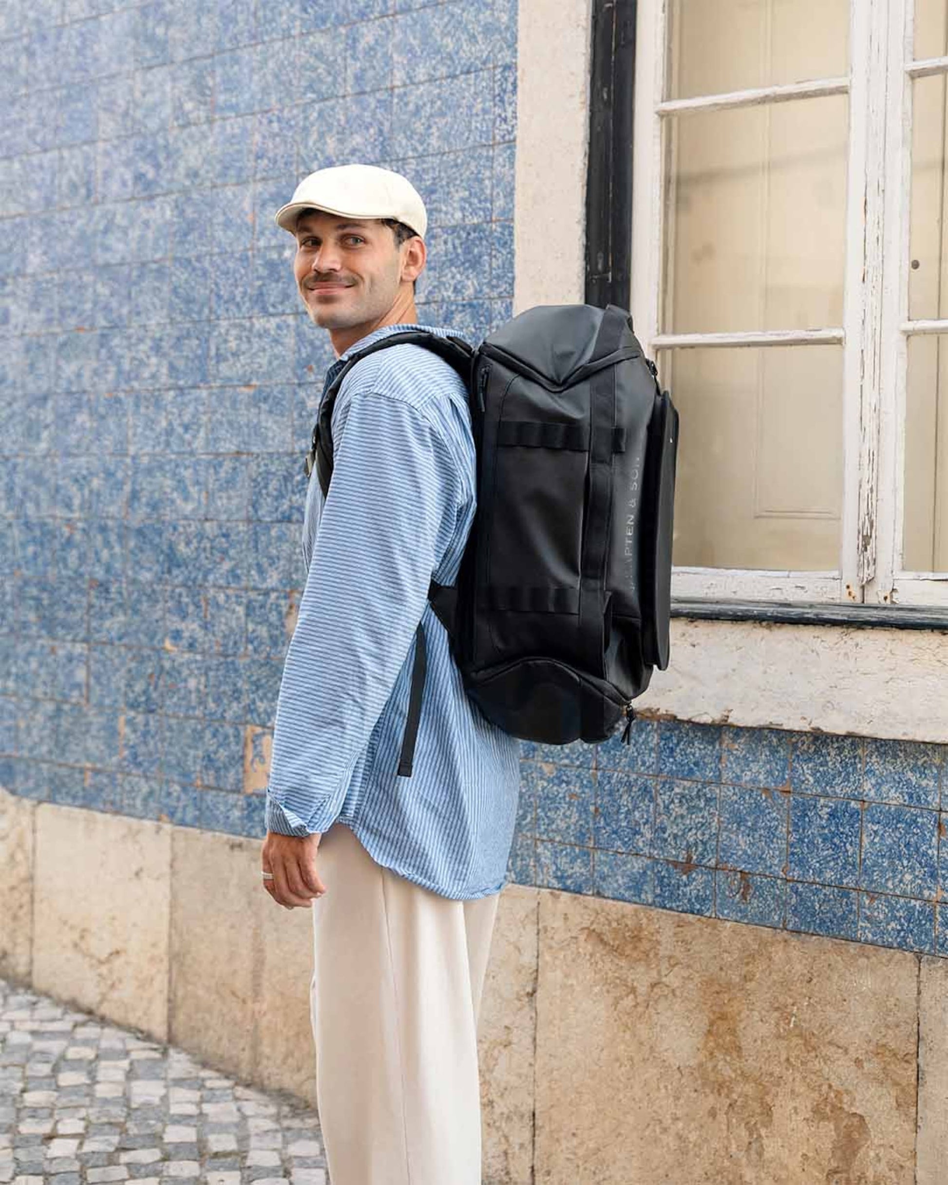 Lisbon Duffle Backpack Medium Muted Rose