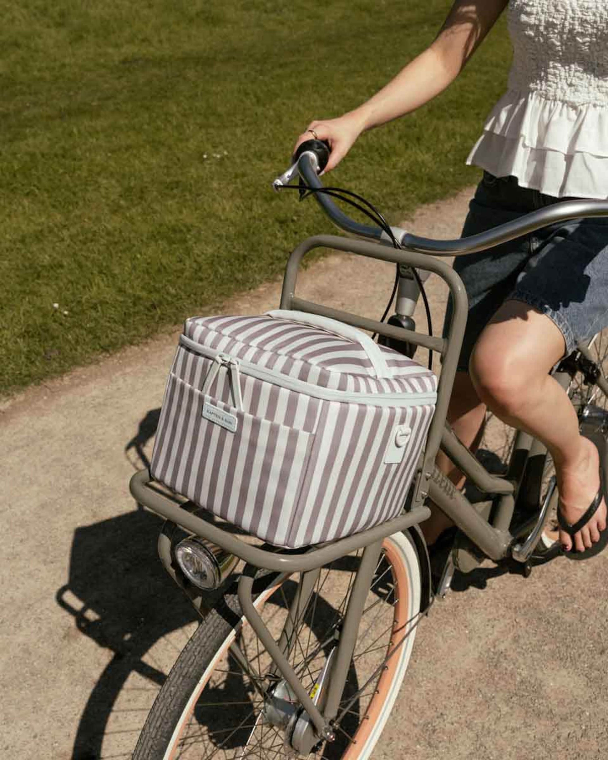 Oulu Cooling Bag Muted Rose Striped