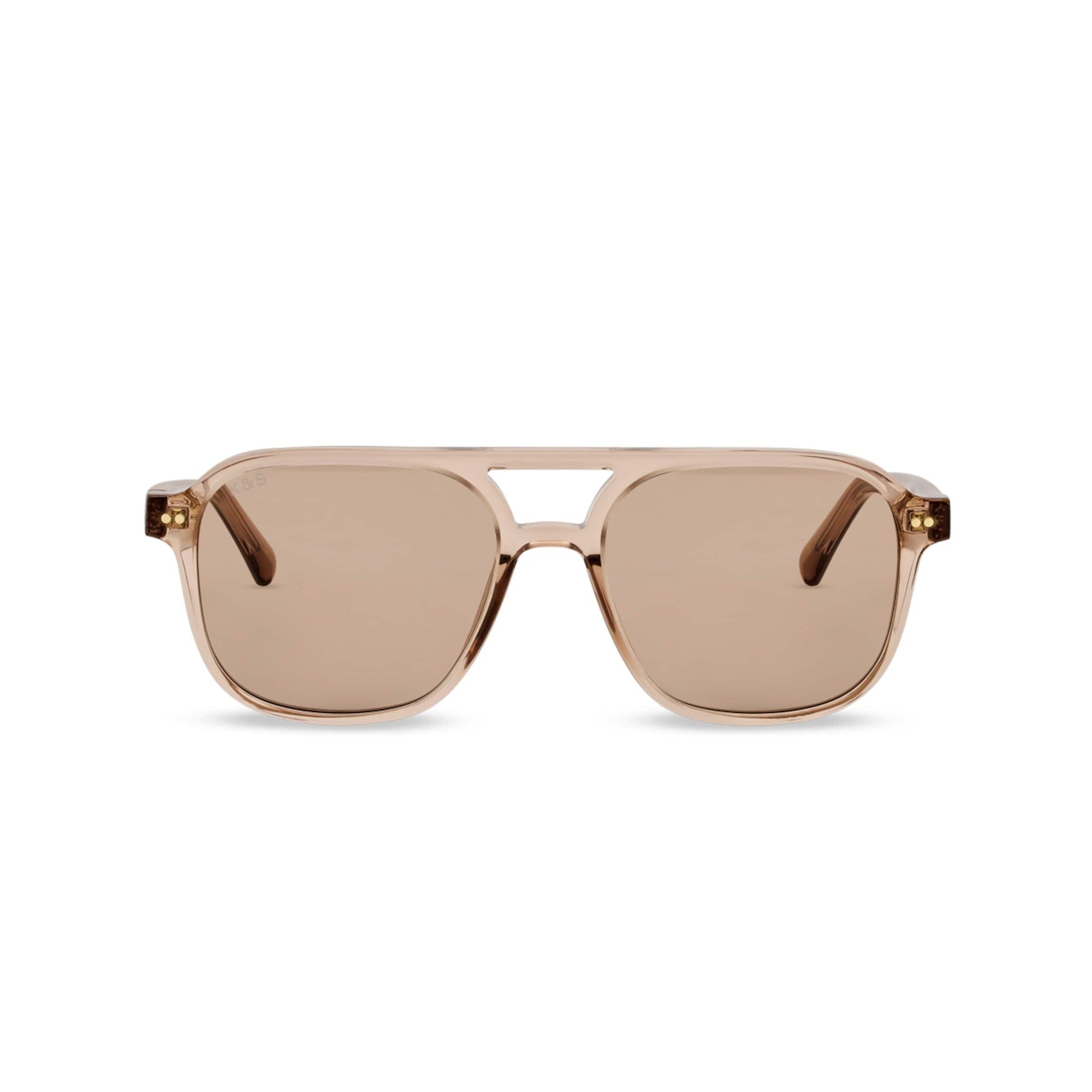 Zurich Oversize Transparent Hazel Light Brown