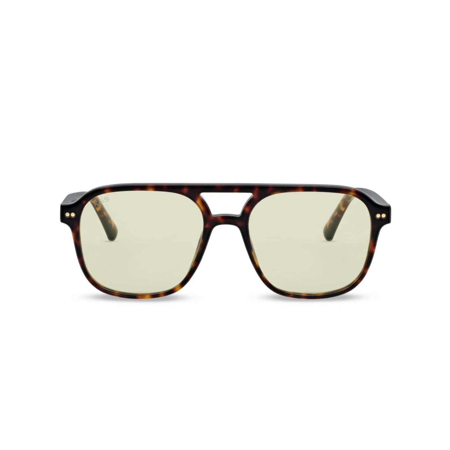Zurich Oversize Dark Tortoise Green