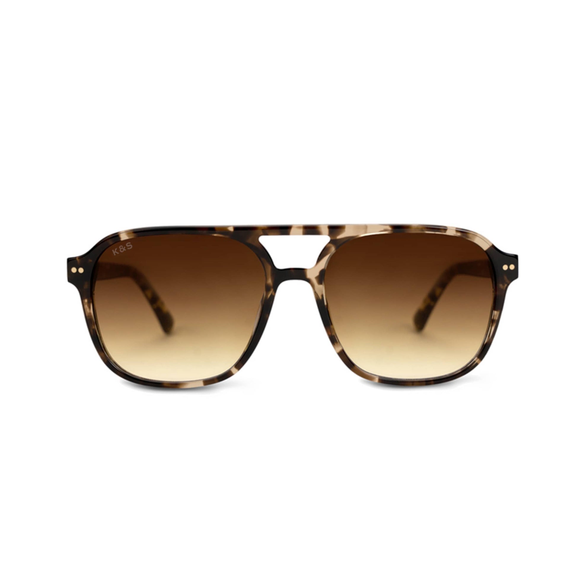 Zurich Oversize Small Dark Tortoise Green