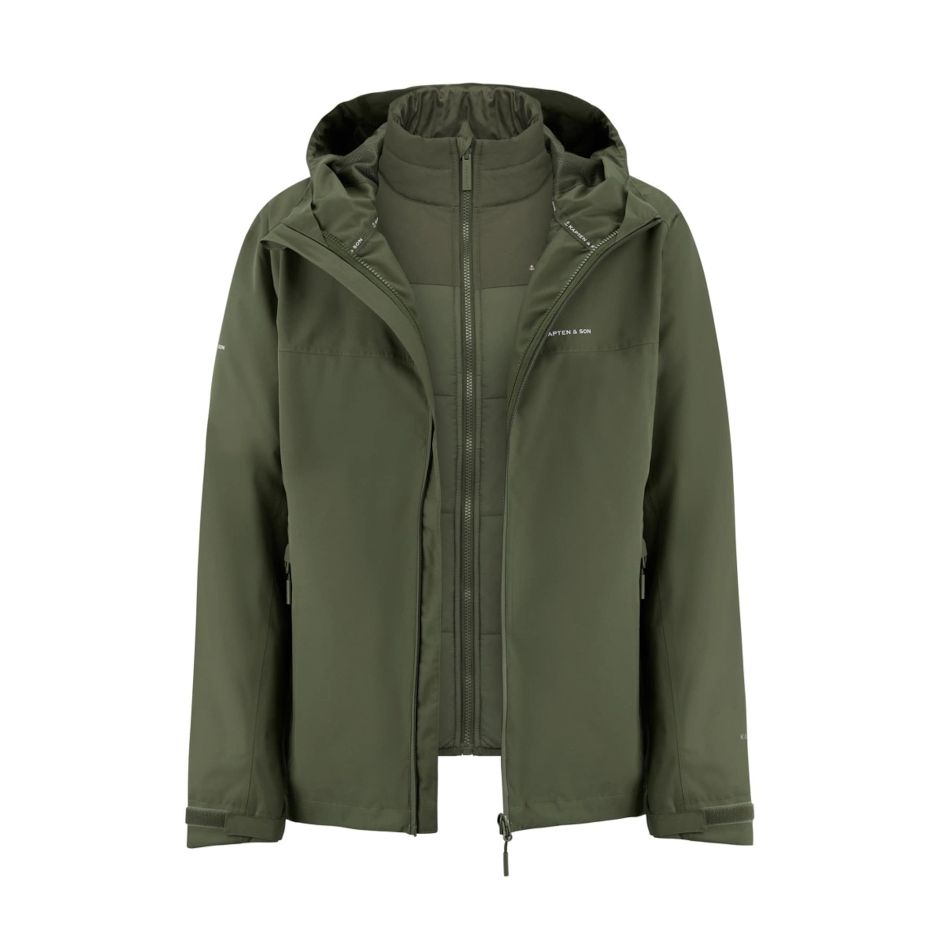 Puffer 3in1 Rain Jacket All Black