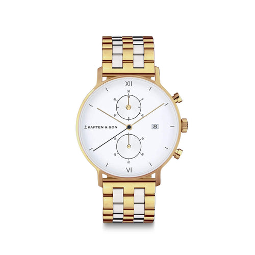 Chrono Small Gold Bicolor Steel