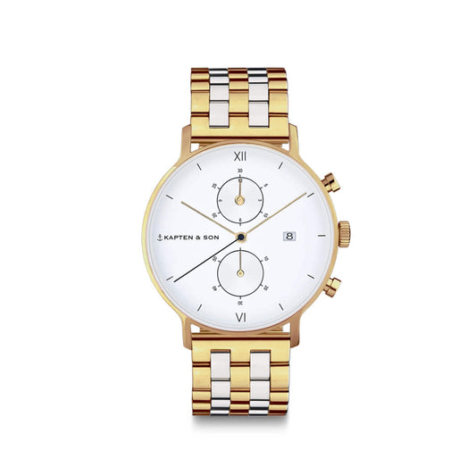 Chrono Small Gold Bicolor Steel