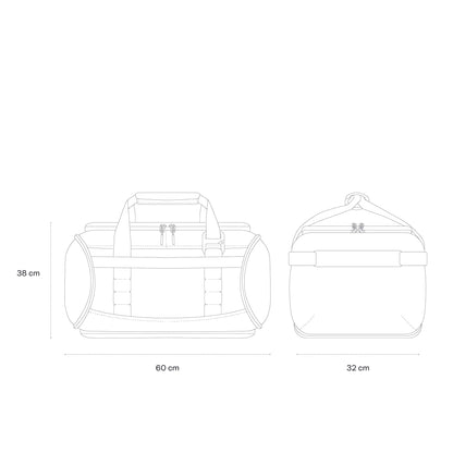 Lisbon Duffle Backpack Large All Black 