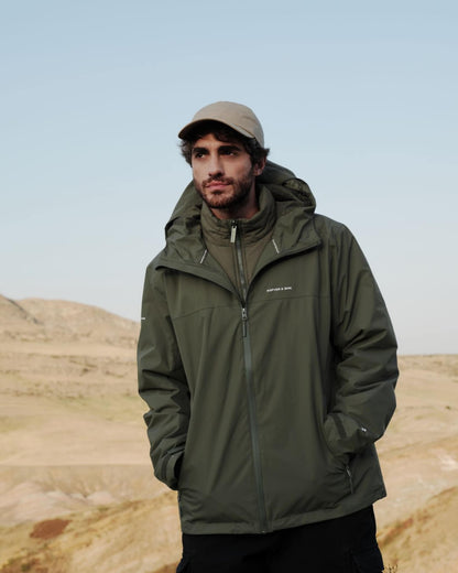 Puffer 3in1 Rain Jacket Sandstone