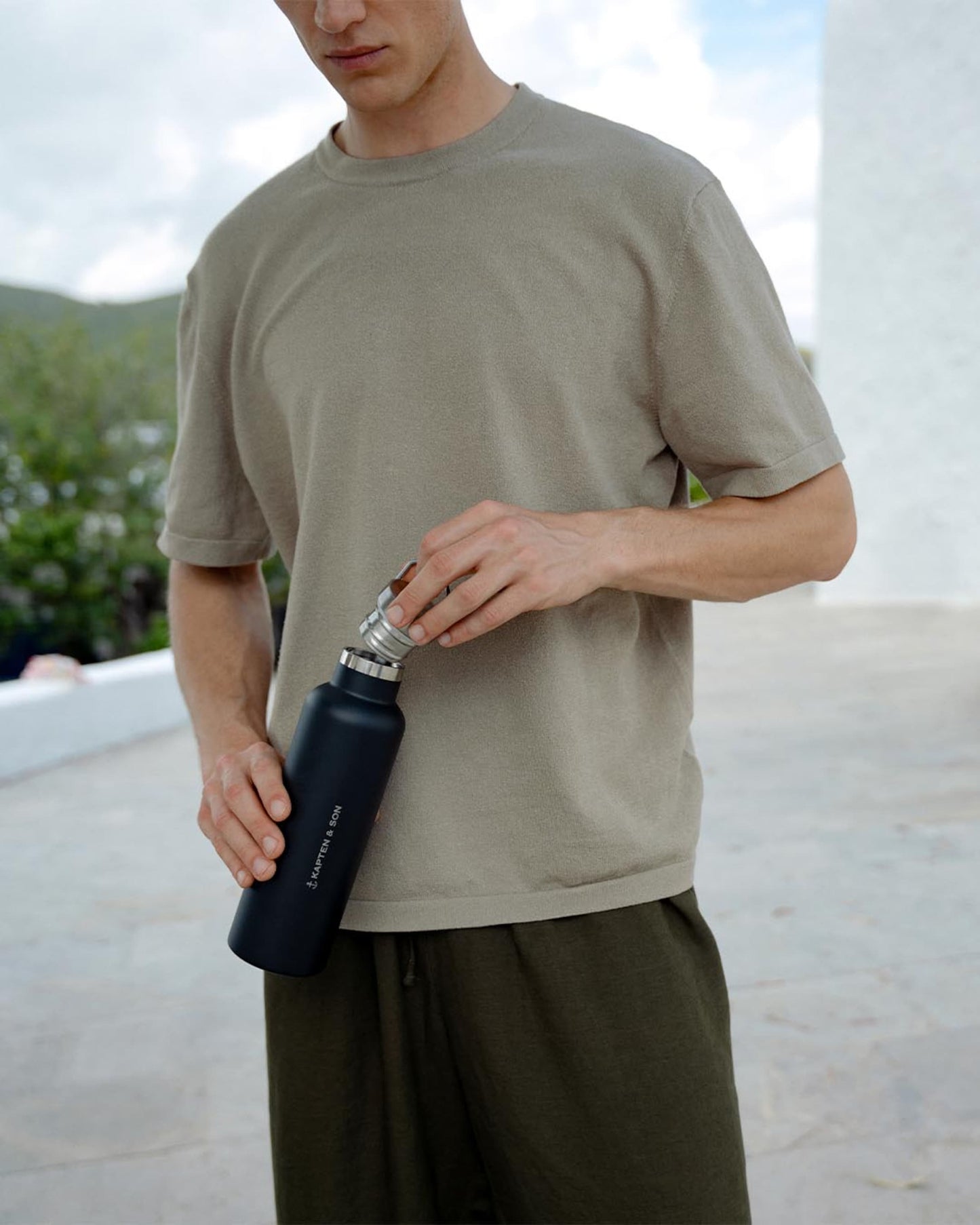 Water Bottle Moss Green