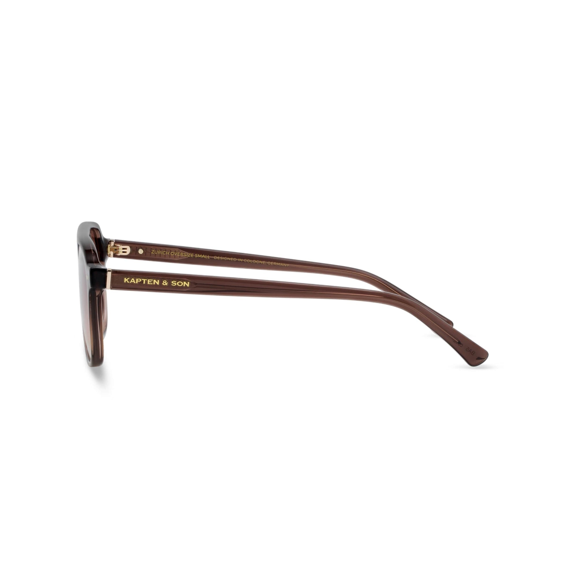 Zurich Oversize Small Crystal Tortoise Brown
