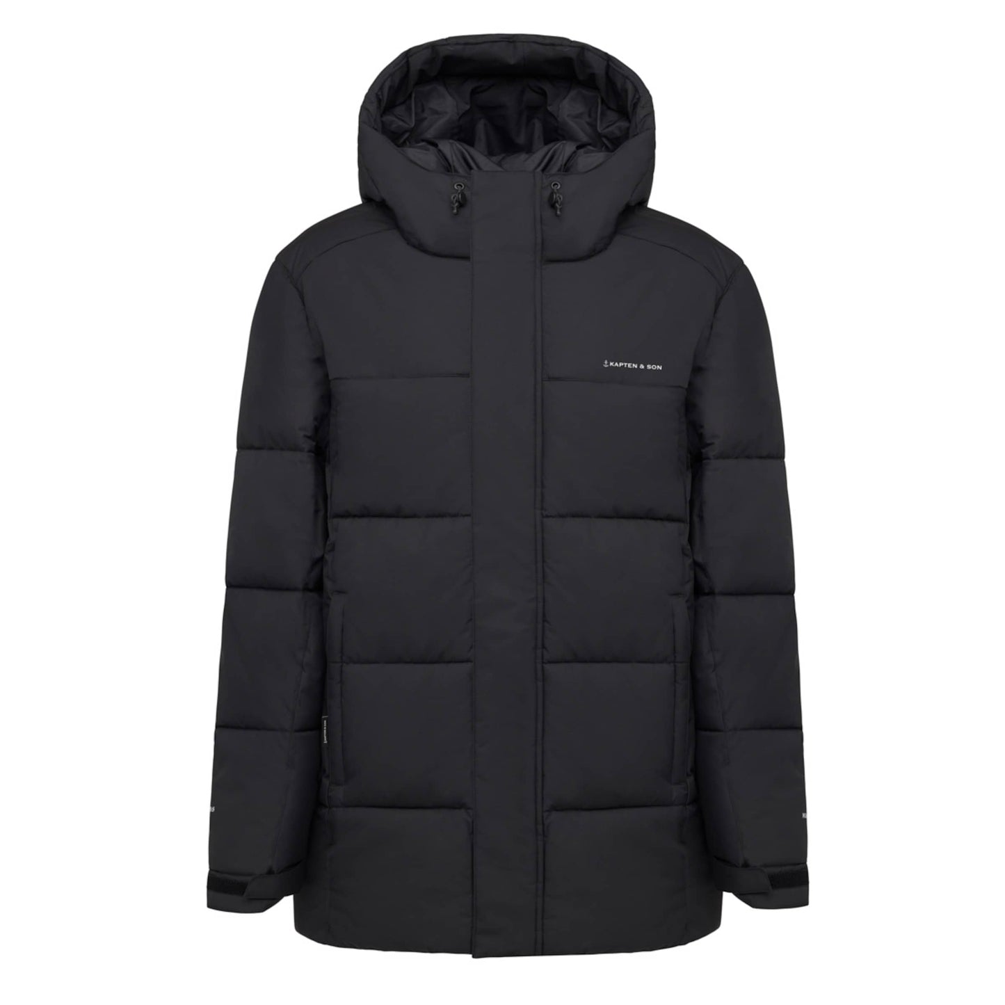 Winter Puffer Jacket Cord All Black