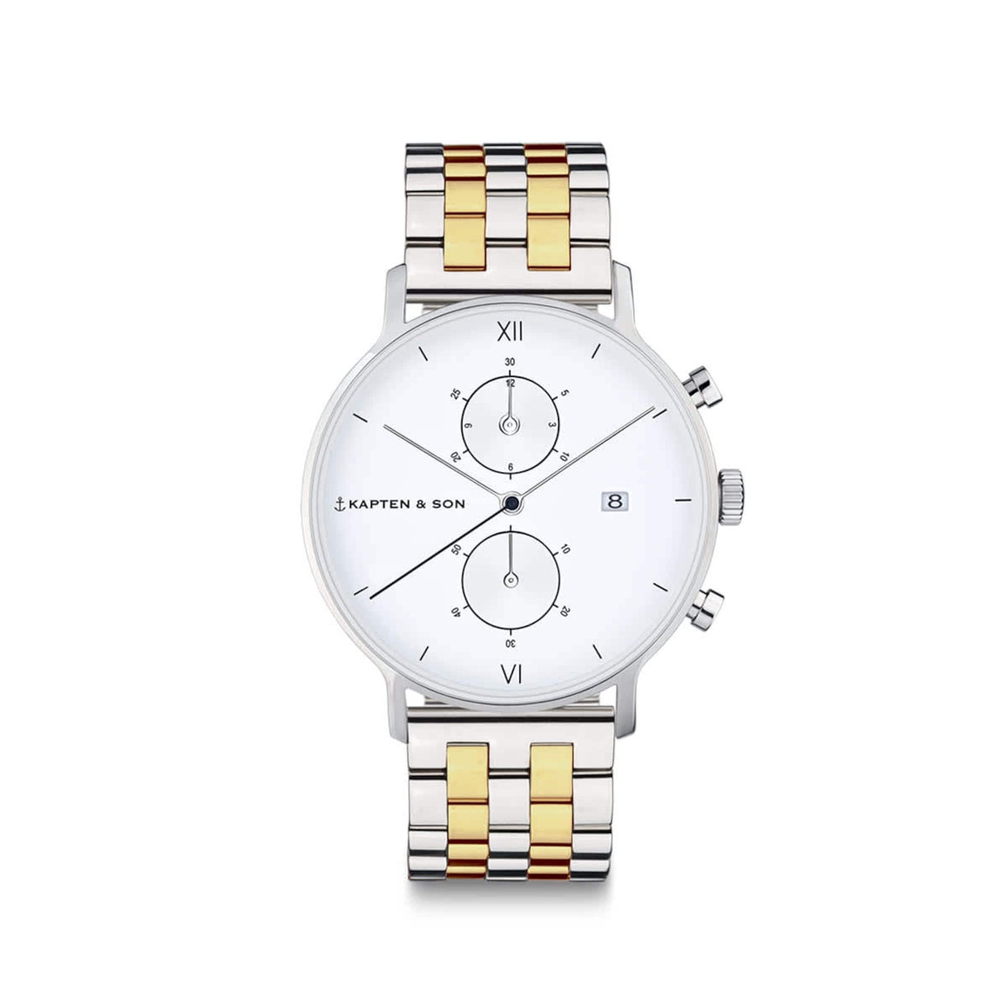 Chrono Small Silver Bicolor Steel