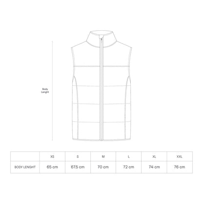 Light Puffer Vest All Black