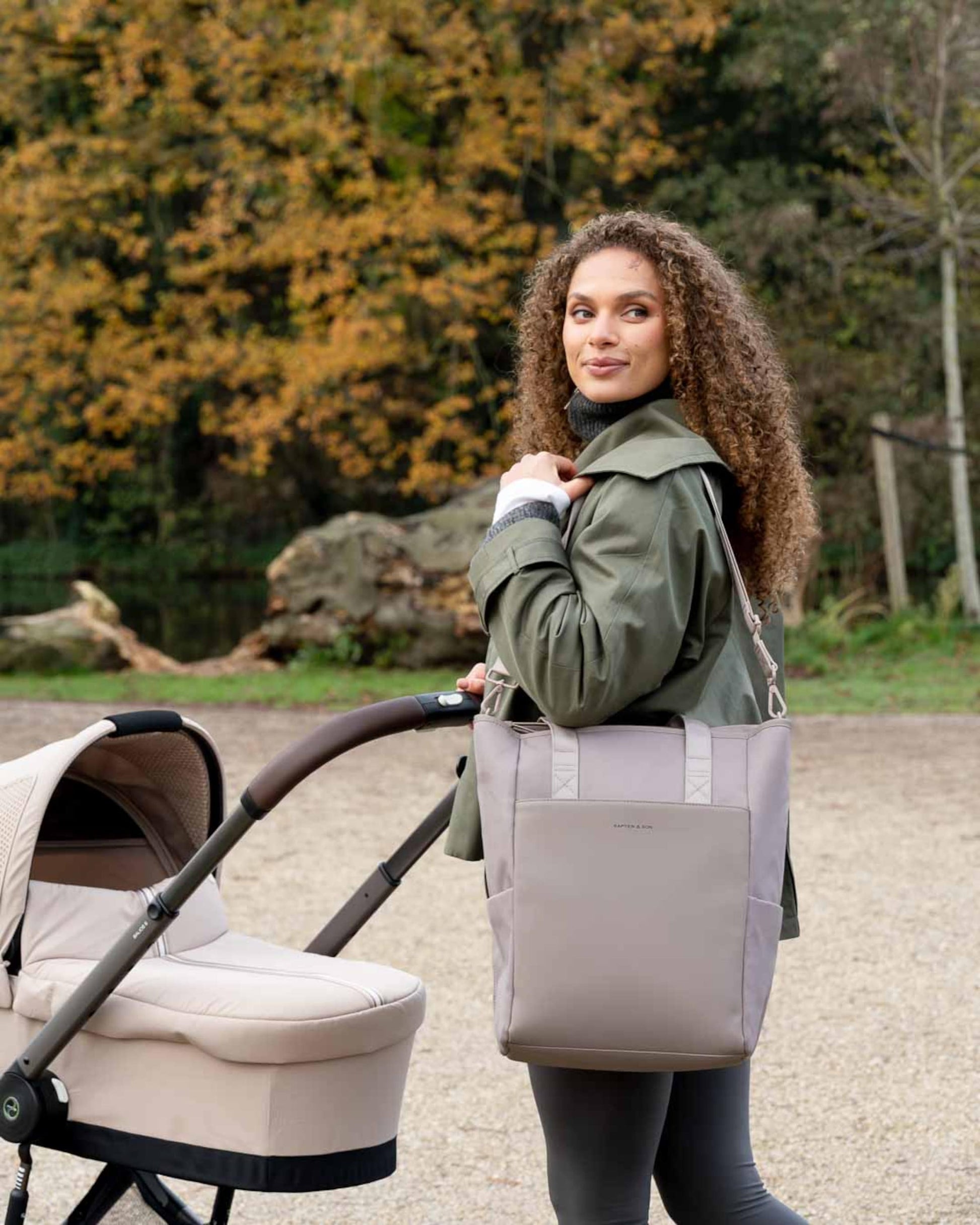 Lindby Pro Diaper Backpack Set Muted Rose