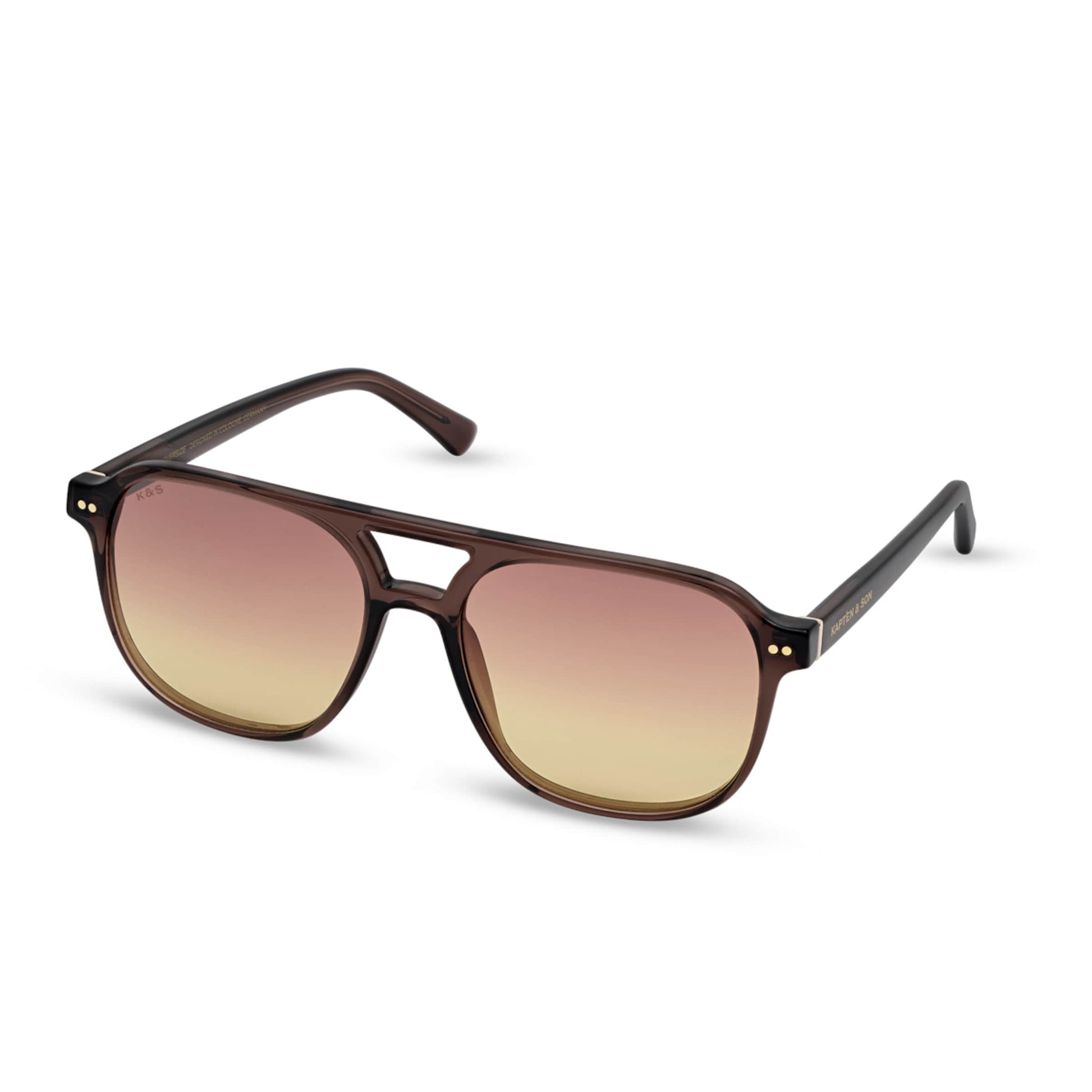 Zurich Oversize Transparent Hazel Light Brown