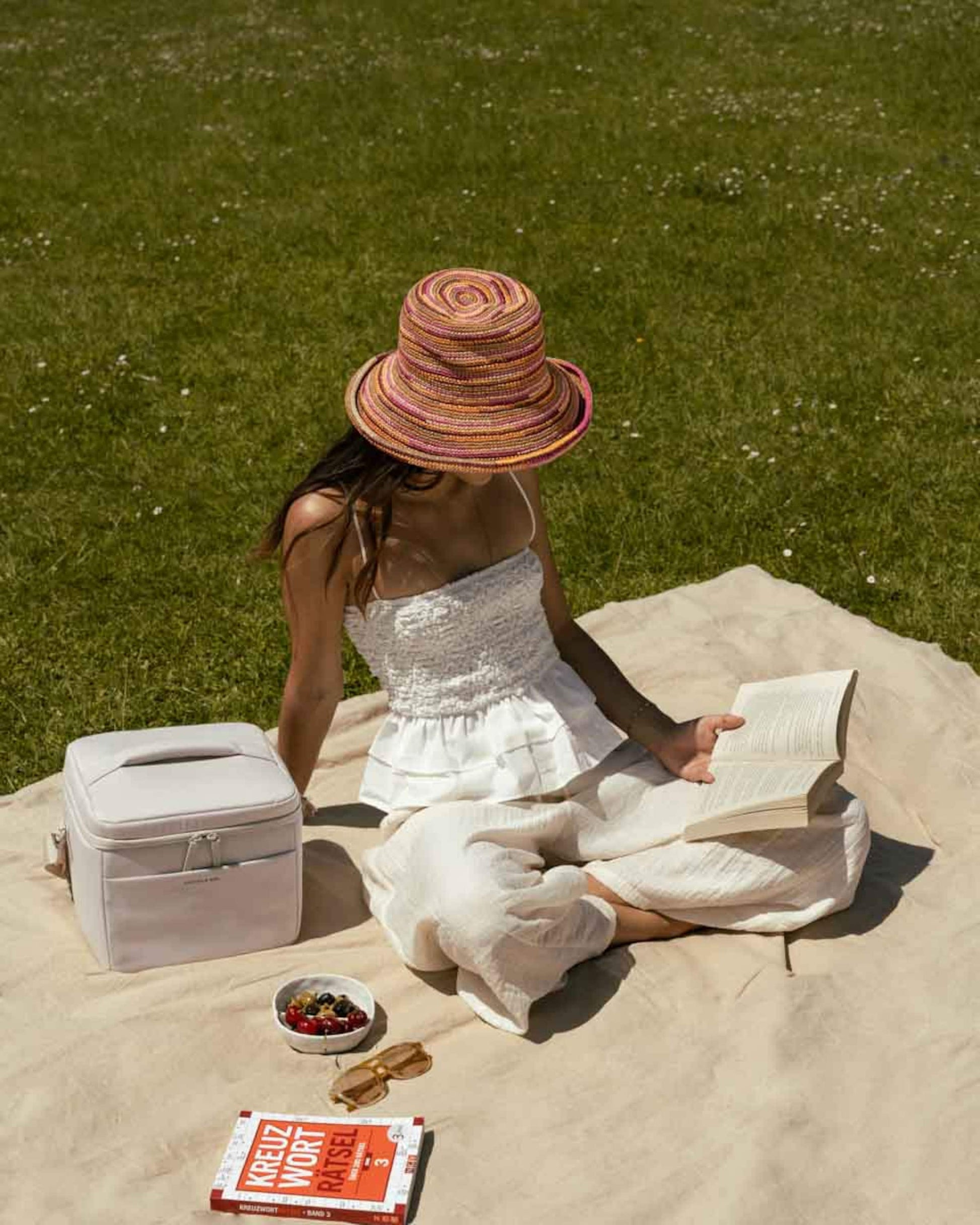 Oulu Cooling Bag Muted Rose Striped