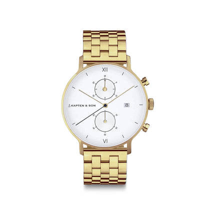 Chrono Small Gold Steel