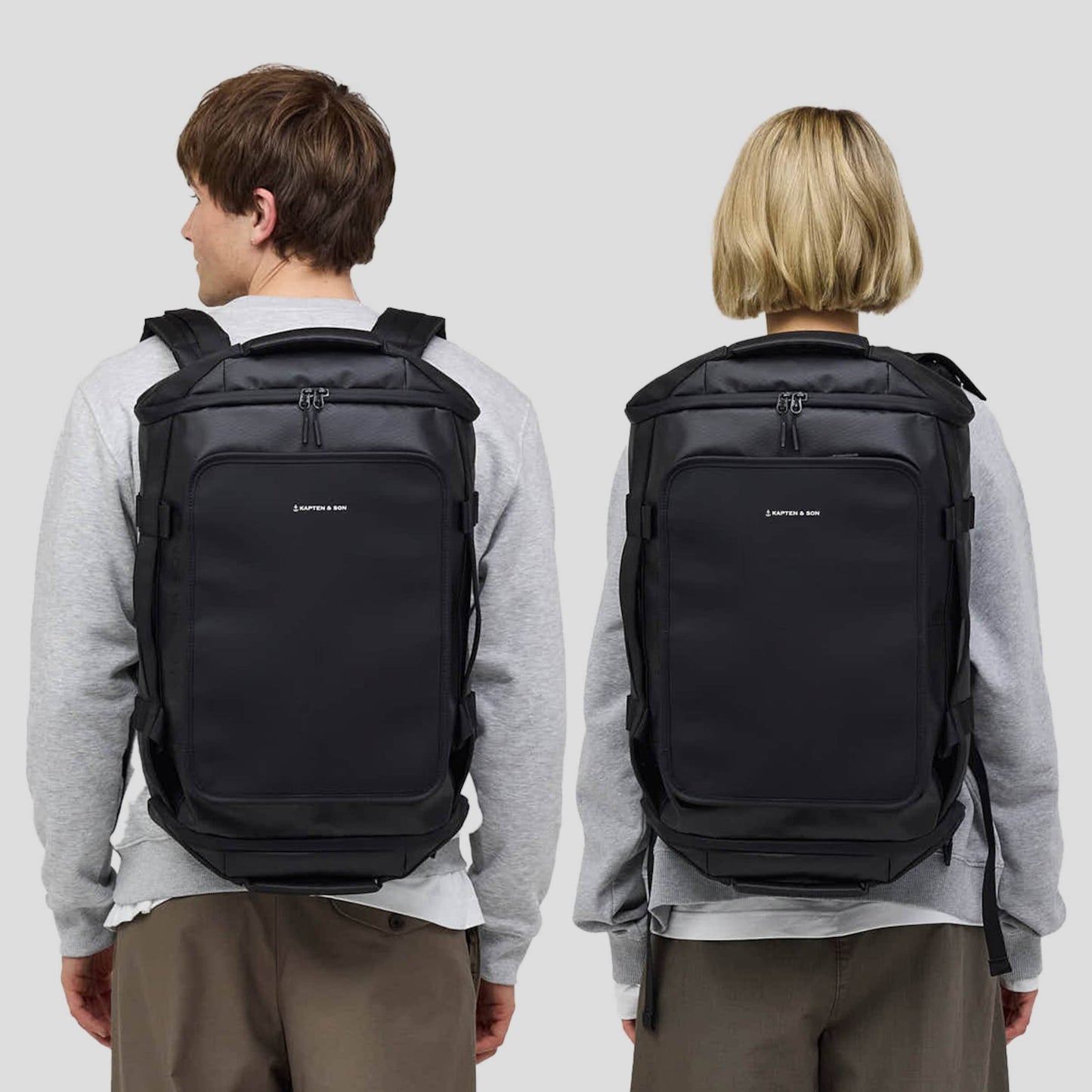 Lisbon Duffle Backpack Large All Black 