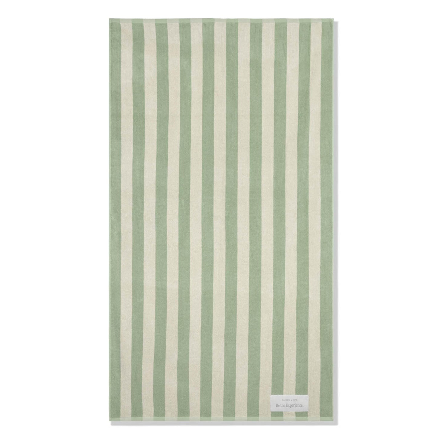 Towel Sand Black Stripe