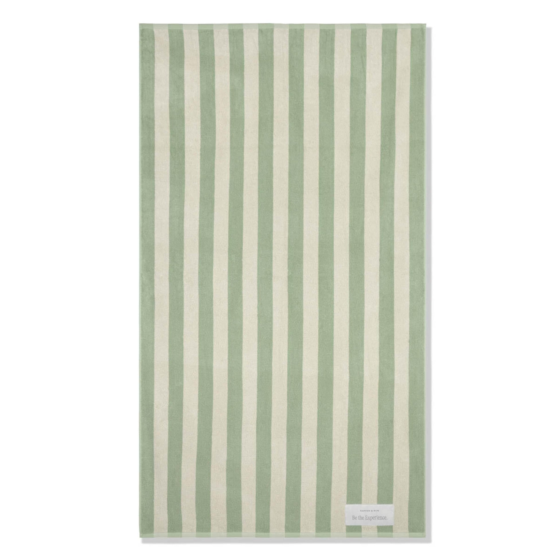 Towel Sand Black Stripe